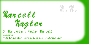 marcell nagler business card
